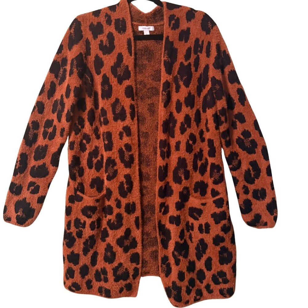 Nine West Leopard Print Cardigan – Size L